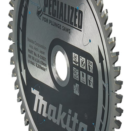 Makita HM Zaagblad 165X20X2.4 56T Zaagblad Alu 165X20X2,4 -3G – B-33021