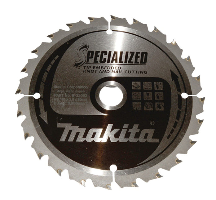 Makita CIRKELZAAGBLAD HOUT (NOEST/SPIJKER)