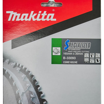 Makita CIRKELZAAGBLAD HOUT (NOEST/SPIJKER)