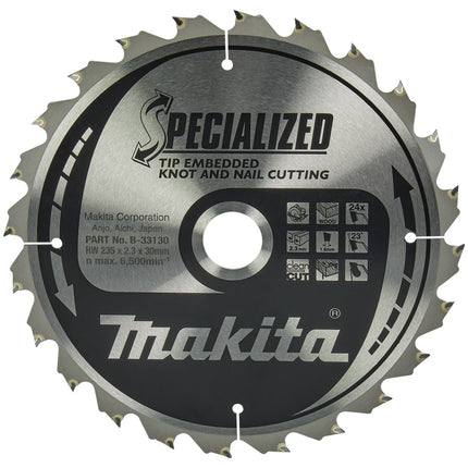Makita HM ZAAGBLAD 235X30X2.3 T=24 B-33130