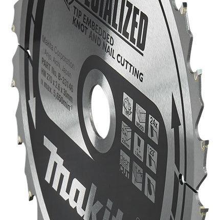 Makita HM Zaagblad 270X30X2.6 24T - Tipe 270X30X2,6 23G – B-33146