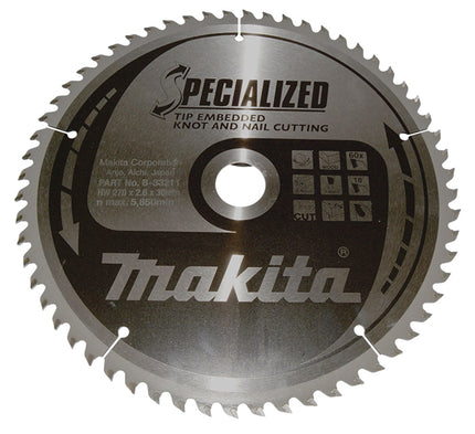 Afbeelding Makita zaagb tipe 270x30x2,6 60t 18g B-33211