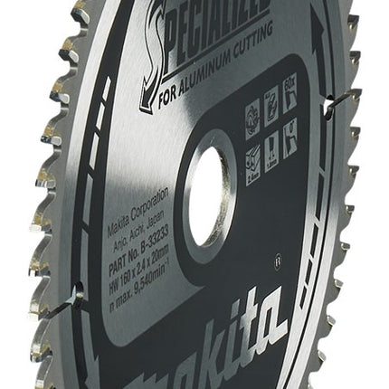 Makita HM Zaagblad 160X20X2.4 60T AL - Alu 160X20X2,4 0G – B-33233