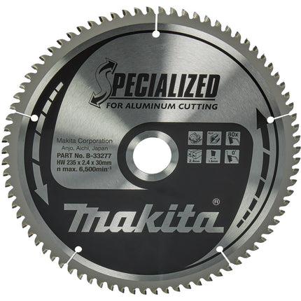 Makita HM-ZAAGBLAD 235X30X2,4 80T