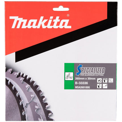 Makita HM ZAAGBLAD 260X30X3.0 100T AL