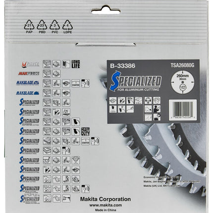 Makita TAFELZAAGBLAD ALUMINIUM