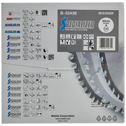 Makita Zaagblad Staal 305X25,4X2,1 60T 0G Met. – B-33439