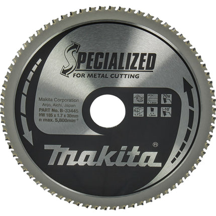 Makita HM ZAAGBLAD 185X30X1.7 70T