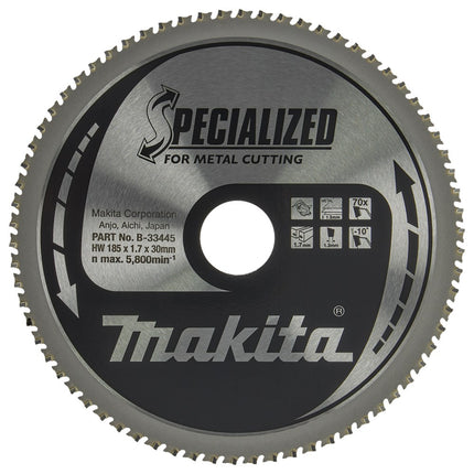 Makita HM ZAAGBLAD 185X30X1.7 70T