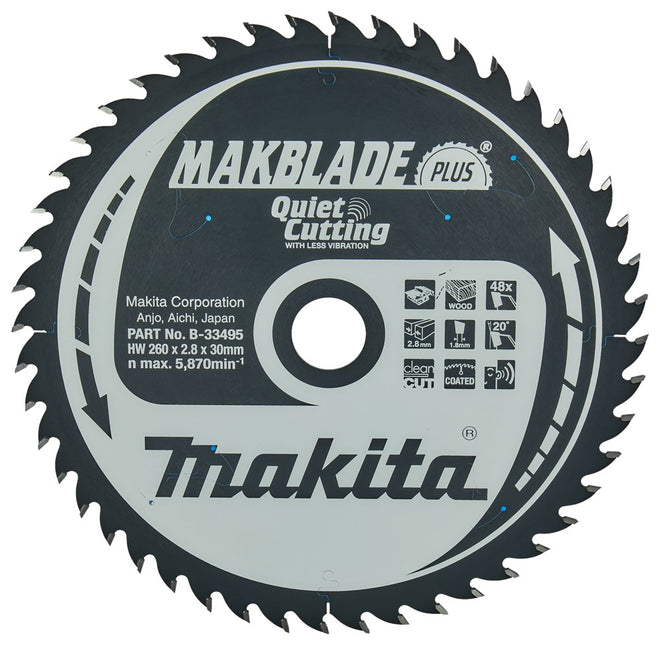 MAKITA B-33495 HM ZAAGB 260X30X2.8 48T A