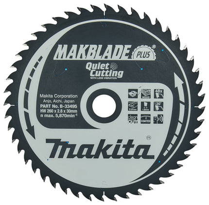MAKITA B-33495 HM ZAAGB 260X30X2.8 48T A