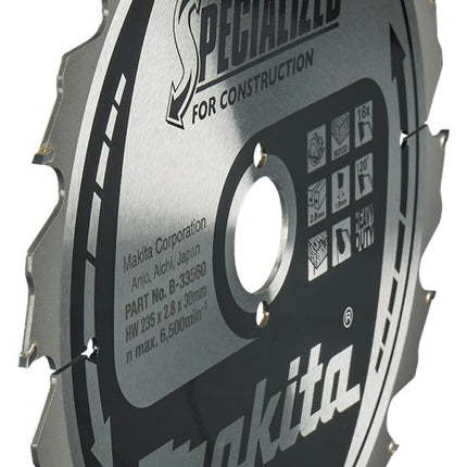 Makita CIRKELZAAGBLAD HOUT (BOUW/CONSTRUCTIE)