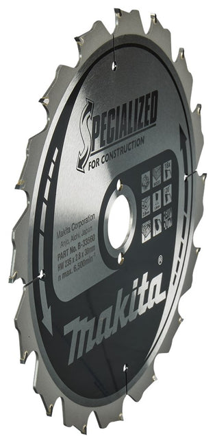 Makita CIRKELZAAGBLAD HOUT (BOUW/CONSTRUCTIE)
