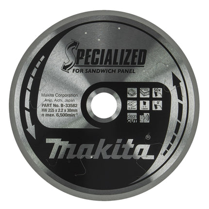 Makita HM Zaagblad 235X2,2X30 T=50 SW Sandwichpaneel 235X30X2,2 50T 0G – B-33582