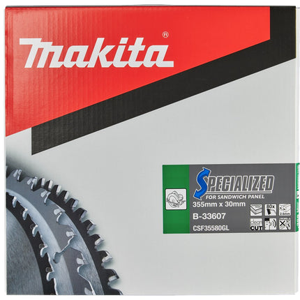 Makita HM Zaagblad 355X2,6X30 T=80 SW Sandwichpaneel 355X30X2,6 80T 0G – B-33607