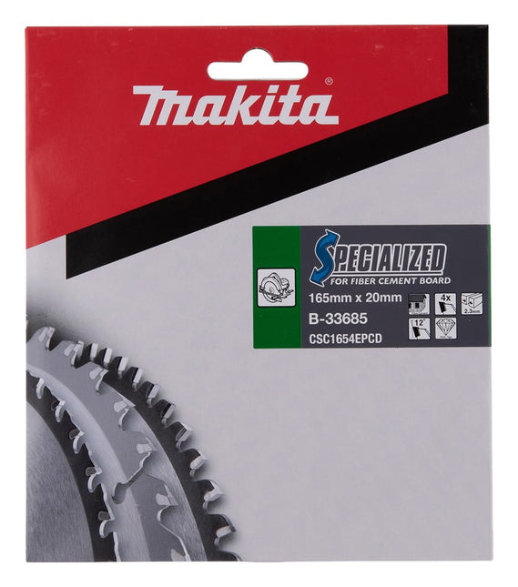Makita PCD Zaagblad 165X20X2.3 4T 12G – B-33685