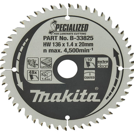 Makita HM-ZAAGBLAD 136X20 T=48