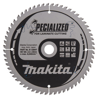 Makita HM ZAAGBLAD 190X30X  T=60
