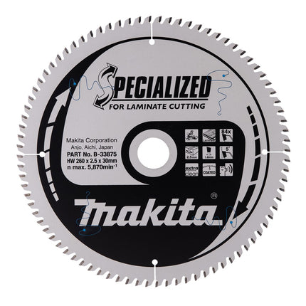 Makita HM ZAAGBLAD 260X30X2,5 T=84