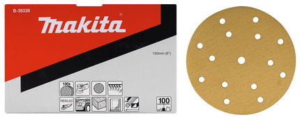 Makita Schuurschijf 150mm K40 Yellow Velcro – B-39300