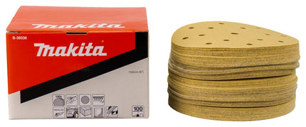 Makita Schuurschijf 150mm K100 Yellow Velcro – B-39338