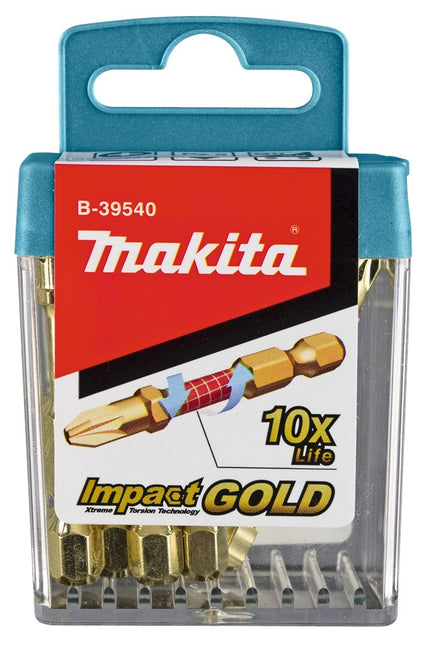 Makita Slagschroefbits PZ2X50mm 10 stuks – B-39540