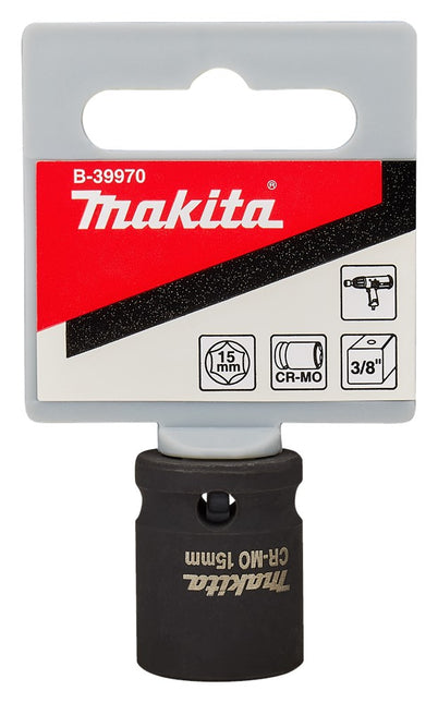 Makita Krachtdop 15X28mm 3/8" Dop – B-39970