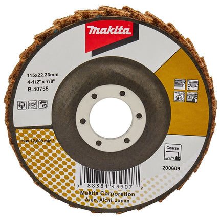 Makita Lamellen Conditioneringschijf 115mm Grof Schuursch. 115X22mm – B-40755