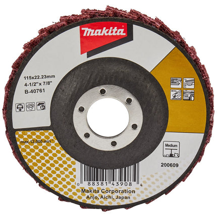 Makita Lamellen Conditioneringschijf 115mm Medium Schuursch. 115X22mm Mid – B-40761