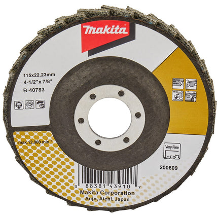 Makita Lamellen Conditioneringschijf 115mm Extra Fijn Schuursch. 115X22mm E-Fijn – B-40783
