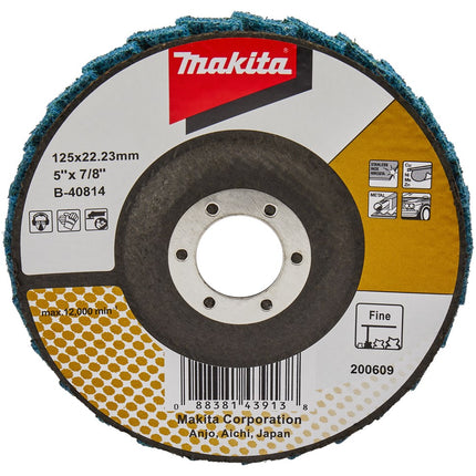 Makita Lamellen Conditioneringschijf 125mm Fijn Schuursch. 125X22mm – B-40814