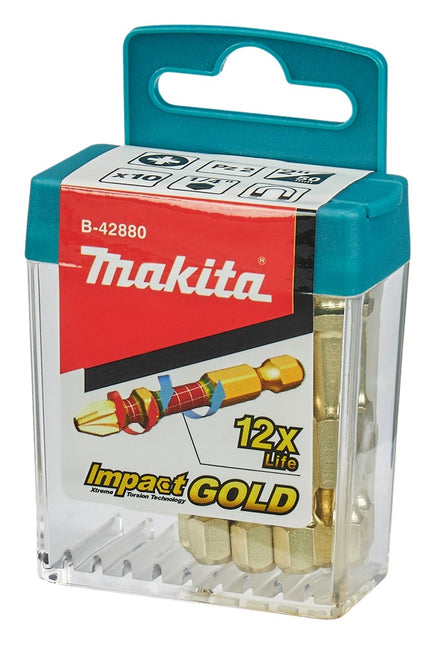 Makita SLAGSCHROEFBIT PZ2X50MM (DISPLAY 10 STUKS)