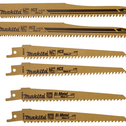 Makita Reciprozaagbladenset 6-Delig Hout/spijkers Reciprozaagb. Set A – B-44432