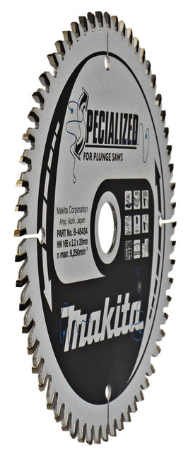 Makita Zaagblad MDF 165X20X2,2 60T 5G Zaagblad – B-45434