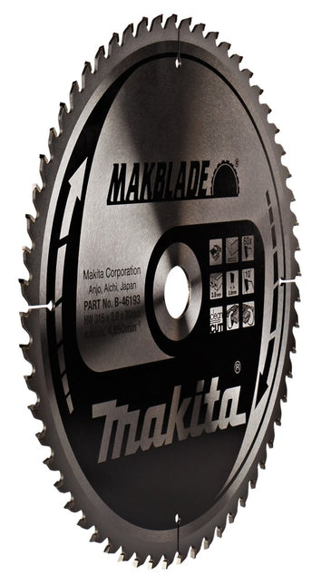 Makita Zaagblad Hout 315X30X2,8 60T 10G Zaagblad – B-46193