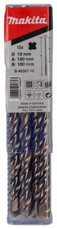 Makita P2S:SDS-PLUS Boor 10X160mm 10S 10 stuks – B-46567-10