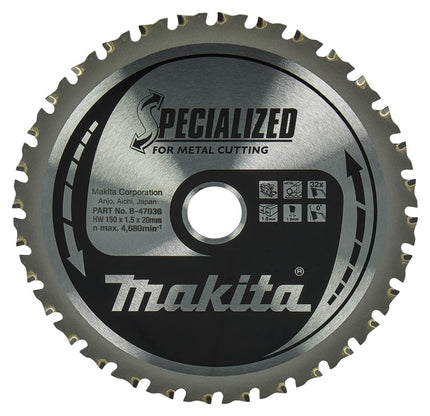Makita Zaagblad Staal 150X20X1,5 32T 0G Zaagblad 150X20X1,5mm – B-47036