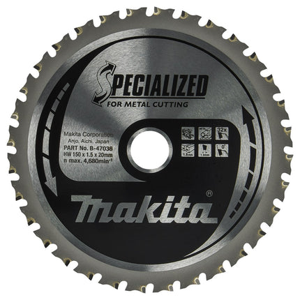 Makita Zaagblad Staal 150X20X1,5 32T 0G Zaagblad 150X20X1,5mm – B-47036