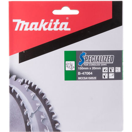 Makita HM Zaagblad 150X20X1,6 52T A Zaagblad ATB 150X20X1,6mm 0G – B-47064