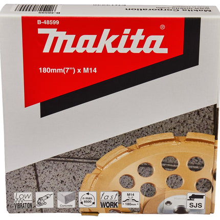 Makita Komschijf Diamant Grof 180mm M14 – B-48599