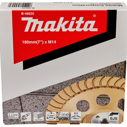 Makita Komschijf Diamant TURB 180mm M14 – B-48620