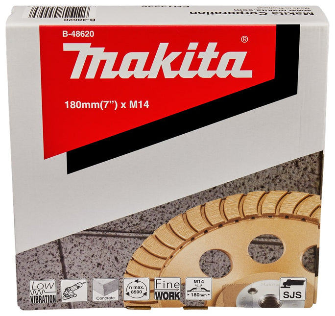 Makita Komschijf Diamant TURB 180mm M14 – B-48620