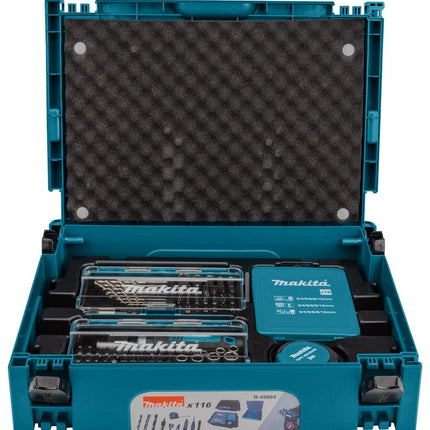 Makita BOOR-/schroefbitset 116-Delig Boor-/bitset Mbox – B-49884