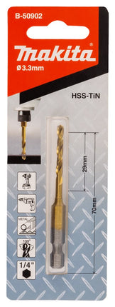 Makita Metaalb HSS-TIN Slags 3,3X70mm – B-50902
