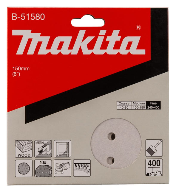 Makita Schuurschijf 150mm K400 White Velcro – B-51580