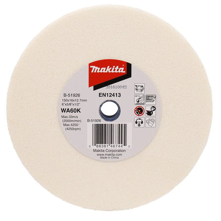 Makita Slijpst. 150X16X12,7mm WA60K Slijpsteen – B-51926