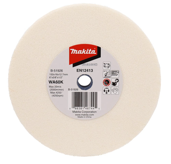 Makita Slijpst. 150X16X12,7mm WA60K Slijpsteen – B-51926