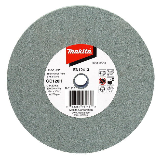 Makita Slijpst. 150X16X12,7mm GC120H Slijpsteen – B-51932