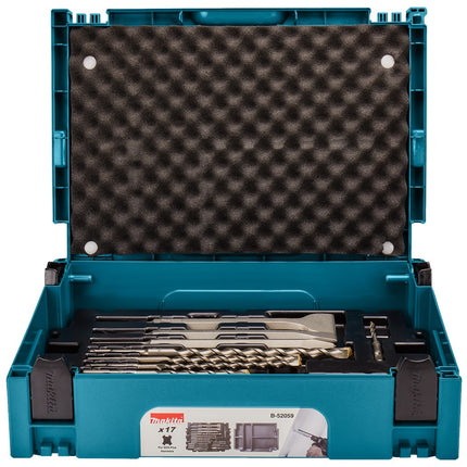Makita SDS+ Boren + Beitelset 17-Delig SDS Boor/beitelset – B-52059