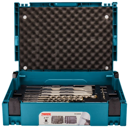 Makita SDS+ Boren + Beitelset 17-Delig SDS Boor/beitelset – B-52059
